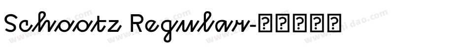 Schootz Regular字体转换